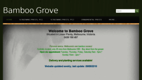 What Bamboogrove.net.au website looked like in 2018 (5 years ago)