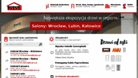 What Budus.pl website looked like in 2018 (5 years ago)