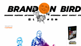 What Brandonbird.com website looked like in 2018 (5 years ago)