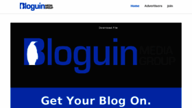 What Bloguin.com website looked like in 2018 (5 years ago)