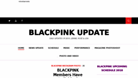 What Blackpinkupdate.com website looked like in 2018 (5 years ago)