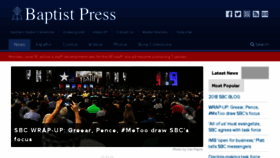 What Baptistpress.com website looked like in 2018 (5 years ago)