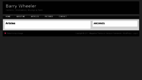 What Barrywheeler.ca website looked like in 2018 (7 years ago)