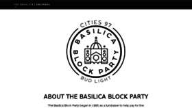 What Basilicablockparty.org website looked like in 2018 (5 years ago)