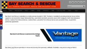 What Baysearchandrescue.org.uk website looked like in 2018 (5 years ago)