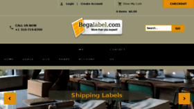 What Begalabel.com website looked like in 2018 (5 years ago)