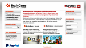 What Braingame.de website looked like in 2018 (5 years ago)