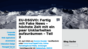 What Blog.snowflake.ch website looked like in 2018 (5 years ago)