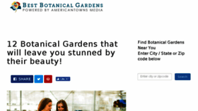 What Bestbotanicalgardens.com website looked like in 2018 (6 years ago)