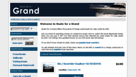 What Boatsforagrand.com website looked like in 2018 (5 years ago)