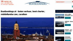 What Boatbookings.nl website looked like in 2018 (5 years ago)