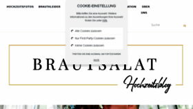 What Brautsalat.de website looked like in 2018 (5 years ago)