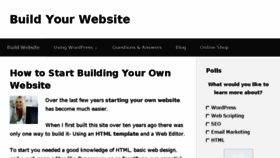 What Build-your-website.co.uk website looked like in 2018 (5 years ago)