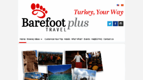 What Barefootplustravel.com website looked like in 2018 (5 years ago)