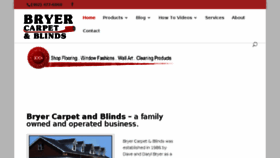 What Bryercarpetandblinds.com website looked like in 2018 (5 years ago)