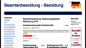 What Beamtenbesoldung.org website looked like in 2018 (5 years ago)