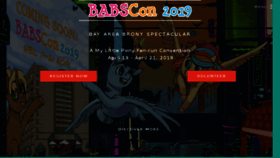What Babscon.com website looked like in 2018 (5 years ago)