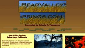 What Bearvalleysprings.com website looked like in 2018 (5 years ago)
