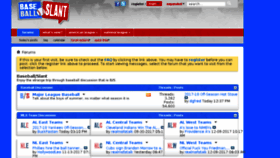 What Baseballslant.com website looked like in 2018 (5 years ago)
