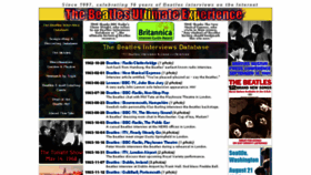 What Beatlesinterviews.org website looked like in 2018 (5 years ago)