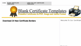 What Blankcertificates.net website looked like in 2018 (5 years ago)