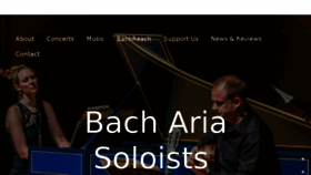 What Bachariasoloists.com website looked like in 2018 (5 years ago)