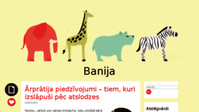 What Banija.lv website looked like in 2018 (5 years ago)