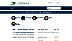What Bannerexpress.net website looked like in 2018 (5 years ago)
