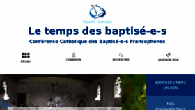 What Baptises.fr website looked like in 2018 (5 years ago)