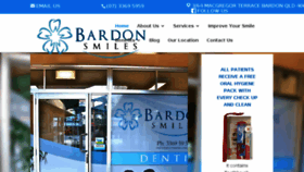 What Bardonsmiles.com.au website looked like in 2018 (5 years ago)