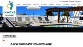 What Barefootbeachhotel.com website looked like in 2018 (5 years ago)