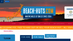 What Beach-huts.com website looked like in 2018 (5 years ago)