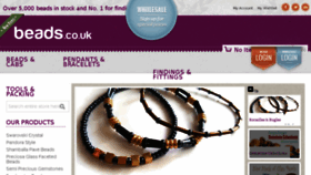 What Beads.co.uk website looked like in 2018 (5 years ago)