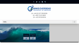 What Binksoverseas.com website looked like in 2018 (5 years ago)