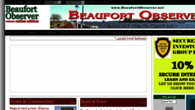 What Beaufortobserver.net website looked like in 2018 (5 years ago)