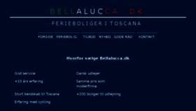 What Bellalucca.dk website looked like in 2018 (5 years ago)