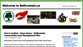 What Belfountain.ca website looked like in 2018 (5 years ago)