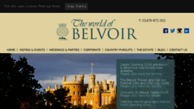 What Belvoircastle.com website looked like in 2018 (5 years ago)