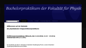 What Bachelor-fp-physik.uni-goettingen.de website looked like in 2018 (5 years ago)