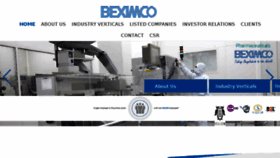 What Beximco.com website looked like in 2018 (5 years ago)