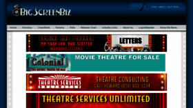 What Bigscreenbiz.com website looked like in 2018 (7 years ago)
