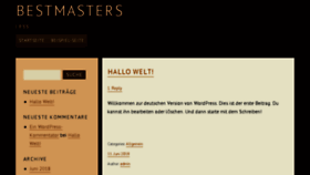What Bestmasters.biz website looked like in 2018 (5 years ago)
