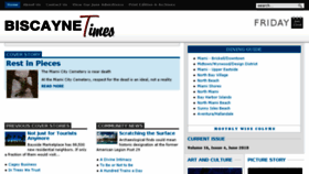 What Biscaynetimes.com website looked like in 2018 (6 years ago)
