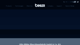 What Bihler.de website looked like in 2018 (5 years ago)