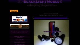 What Blacklightworld.com website looked like in 2018 (5 years ago)