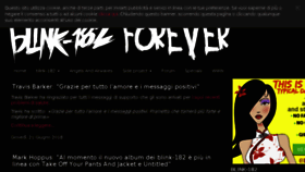 What Blink182forever.com website looked like in 2018 (5 years ago)