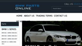 What Bmwpartsonline.co.uk website looked like in 2018 (5 years ago)