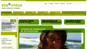 What Boalingua.es website looked like in 2018 (5 years ago)