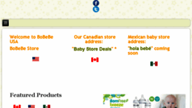 What Bobebe.com website looked like in 2018 (5 years ago)