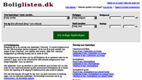 What Boliglisten.dk website looked like in 2018 (5 years ago)